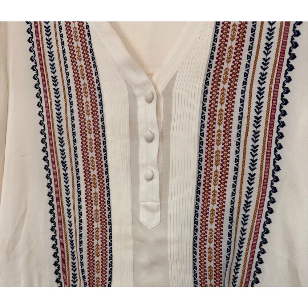 Veronica Beard Silk Blend Partial Button Mini Dre… - image 2